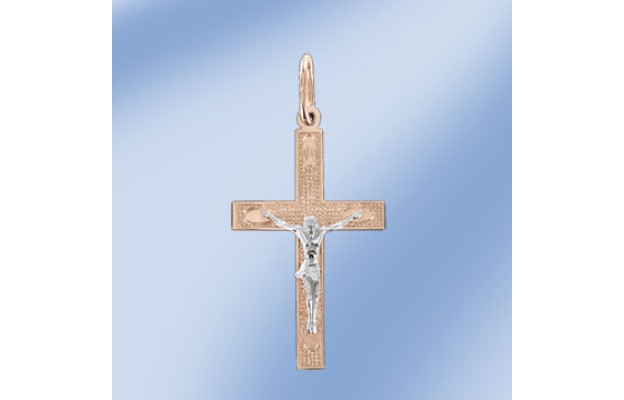 Anhänger, Rot-/Weißgold, 585°