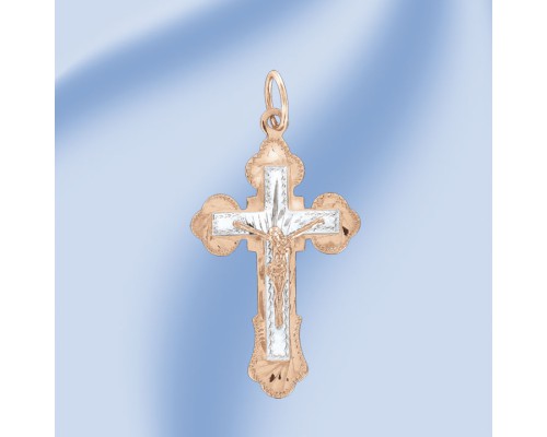 Anhänger, Rot-/Weißgold, 585°, ca. 4,9 g.; Höhe ca. 52 mm; спаси и сохрани