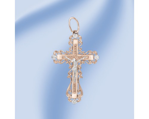 Anhänger, Rotgold, 585°, ca. 4,0 g., ; Höhe ca. 51 mm; спаси и сохрани