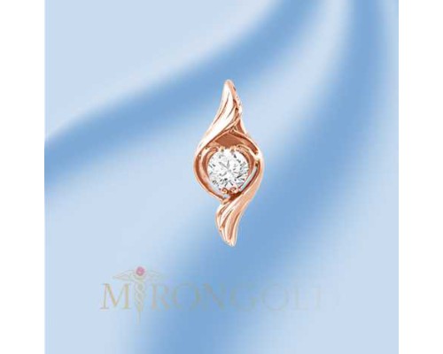 Anhänger, blau Topas und Zirkonia