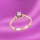 Damenring, Rotgold, 585°, Brillant 0,014 ct. WSI