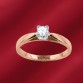 Damenring, Rotgold 585, Brillanten