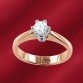 Damenring, Rotgold 585, Brillanten