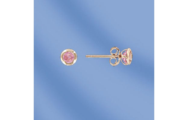 Ohrstecker, Rotgold, 585°, Zirkonia Ohrstecker, Rotgold, 585°, Zirkonia