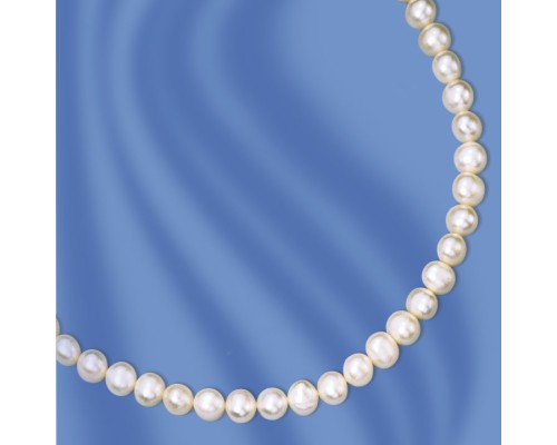 Perlenkette mit Silber Verschluss, 925°