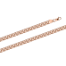 Armband und Kette massiv, Rotgold, 585°; Das Flechten Garibaldi 