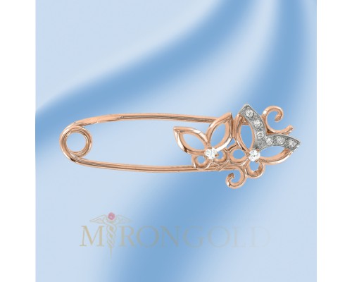 Brosche Rotgold, 585