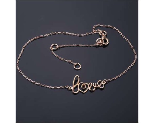 Fußkette "Love", 585°