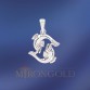 Anhänger, Silber, Fische