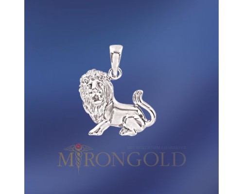 Anhänger, Silber, 925°, Löwe 23.07 - 23.08; Höhe ca. 21 mm