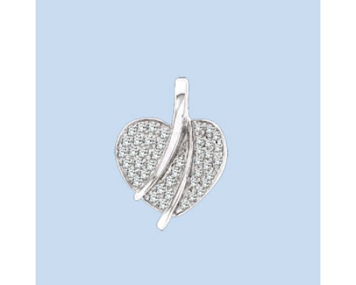 Anhänger, Silber, 925°, Zirkonia; Höhe ca. 21 mm