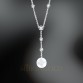 Collier, Silber, 925°, Zirkonia; Perle