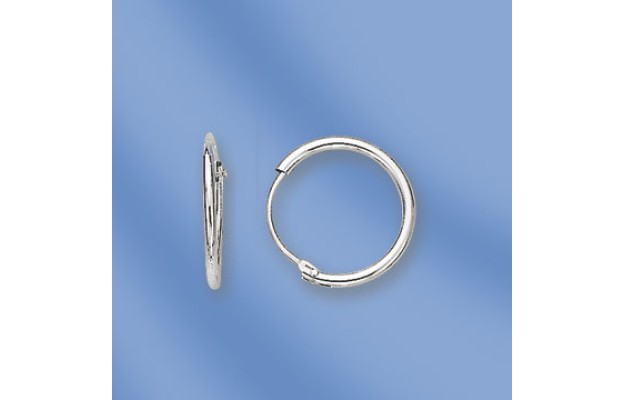 Ohrringe, Silber, 925°; Durchmesser ca. 14 mm