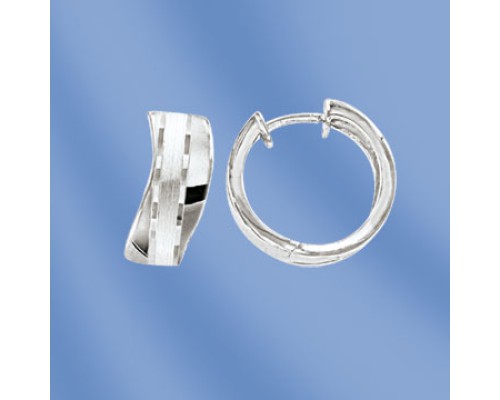 Ohrringe, Silber, 925°; Durchmesser ca. 15 mm
