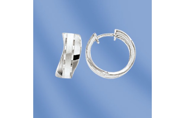 Ohrringe, Silber, 925°; Durchmesser ca. 15 mm