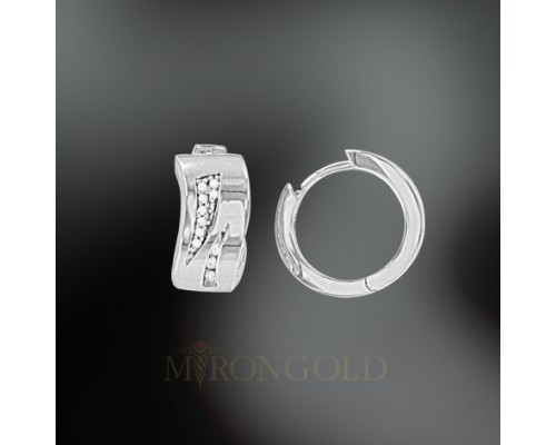 Ohrringe, Silber, 925°, Zirkonia