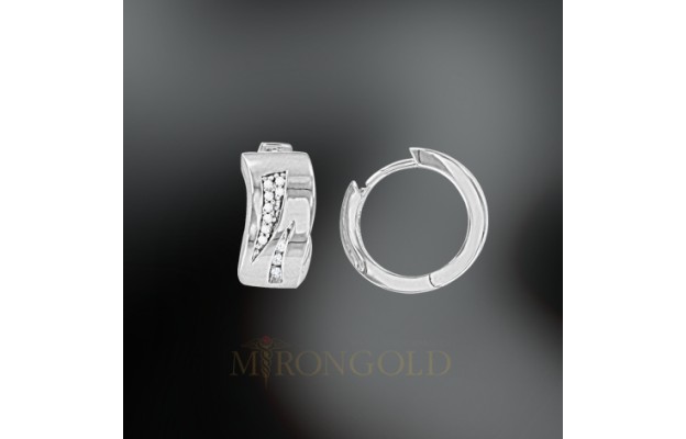 Ohrringe, Silber, 925°, Zirkonia