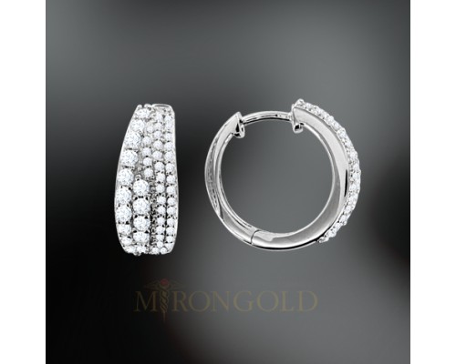 Ohrringe, Silber 925, Zirkonia