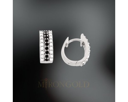 Ohrringe, Silber 925, Zirkonia