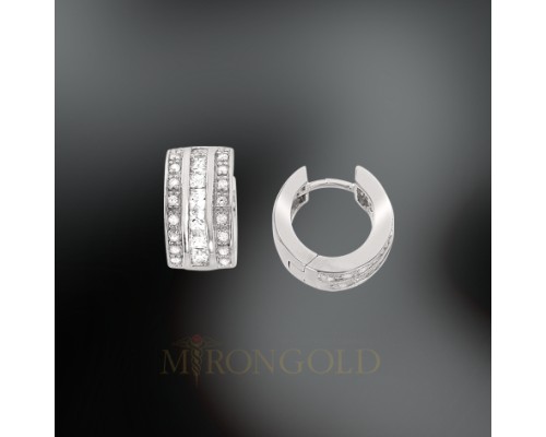 Ohrringe, Silber 925, Zirkonia